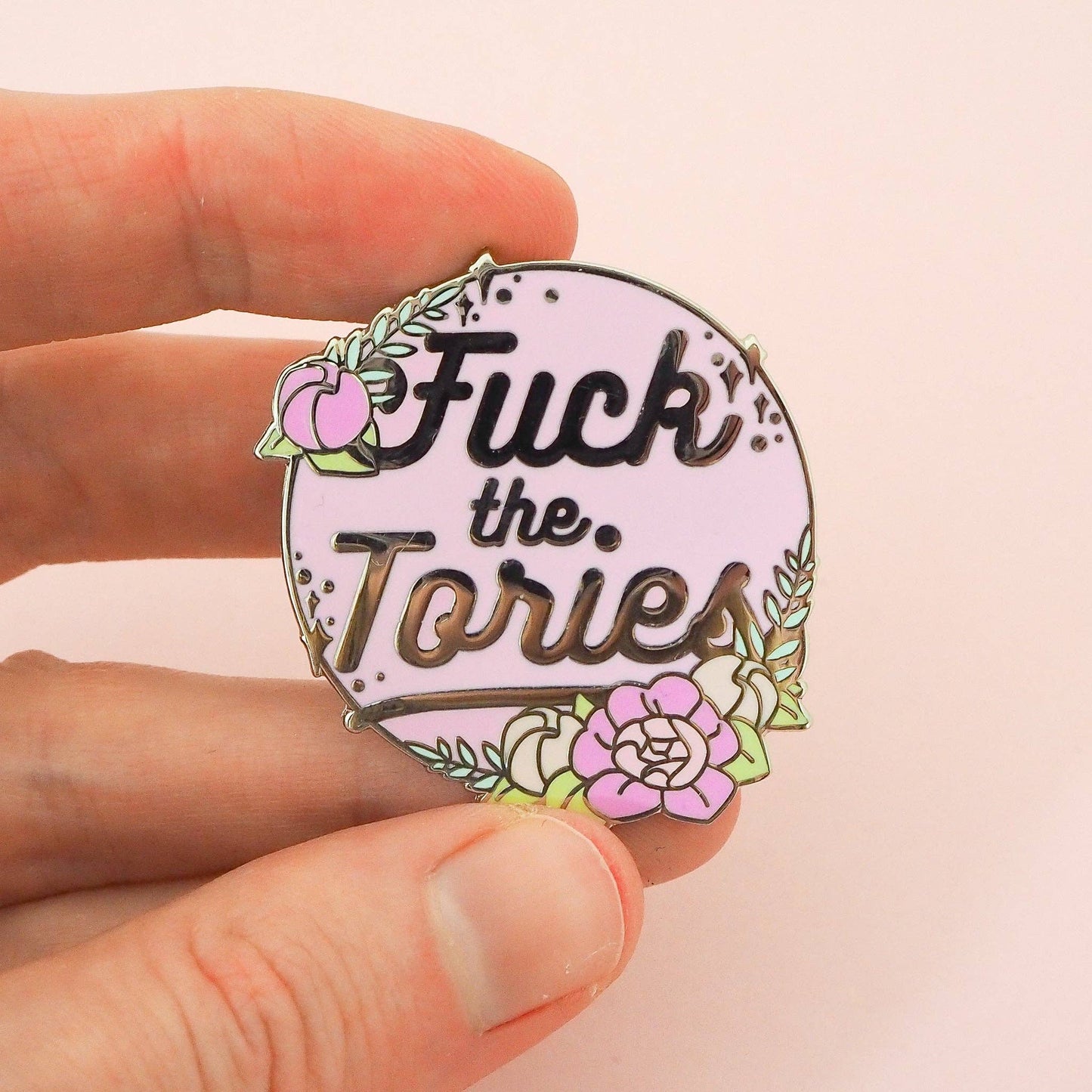 Fuck the Tories Enamel Pin