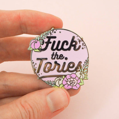 Fuck the Tories Enamel Pin